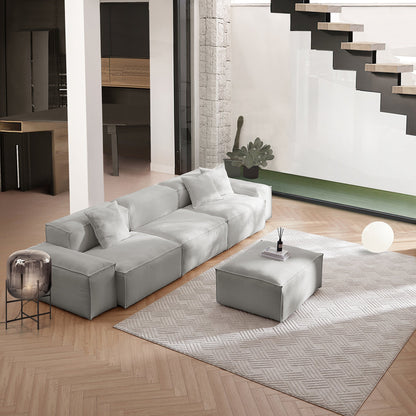 Freedom Modular Gray Sofa-Gray