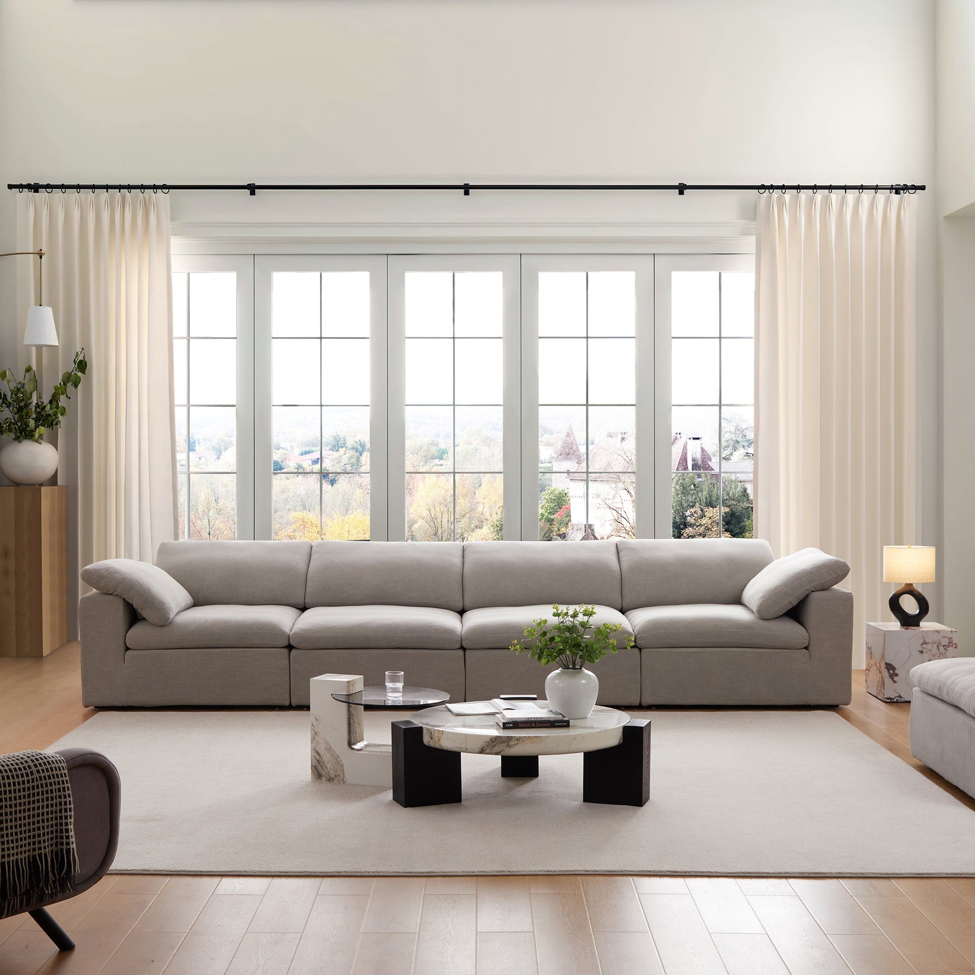 Tender Wabi Sabi Gray Sofa-Gray