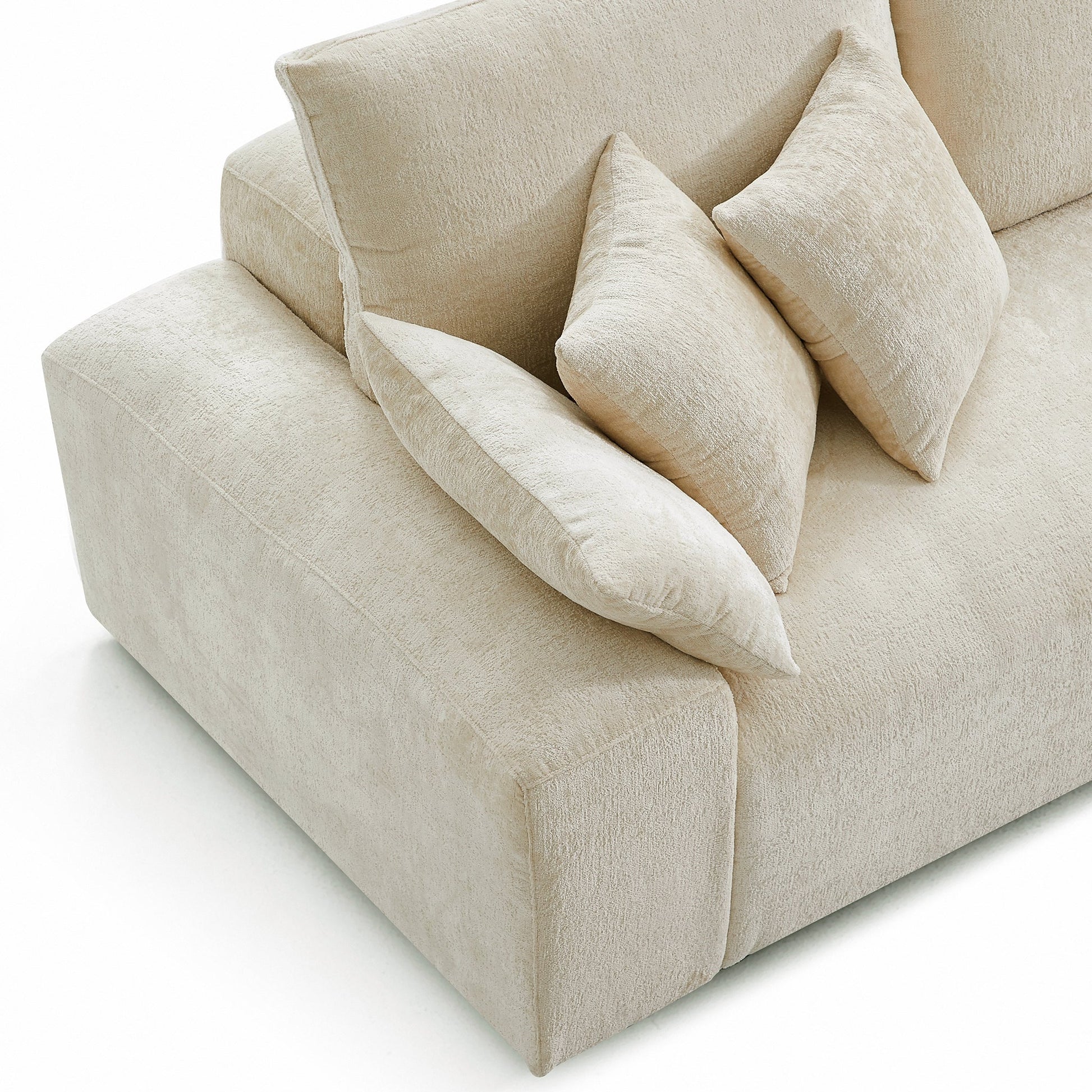 The Empress Gray Sofa-Beige