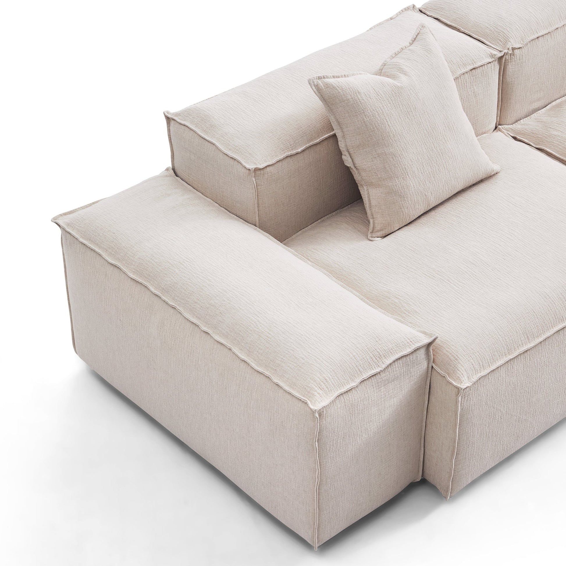 Freedom Modular Khaki U Shaped Sectional Sofa-Khaki