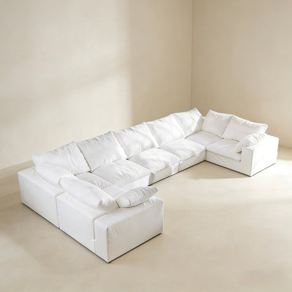 Lunna Modular U-Shaped Sofawhite / 200 inch u-shaped