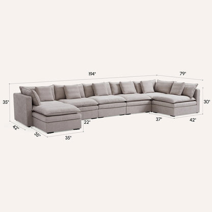 Burger Modular U-Sectional