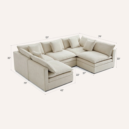 Burger Modular U-Sectional