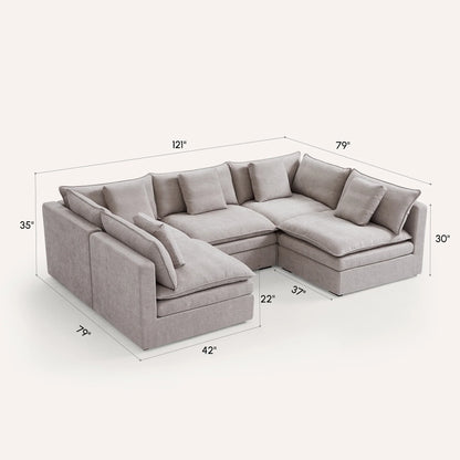 Burger Modular U-Sectional