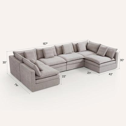 Burger Modular U-Sectional