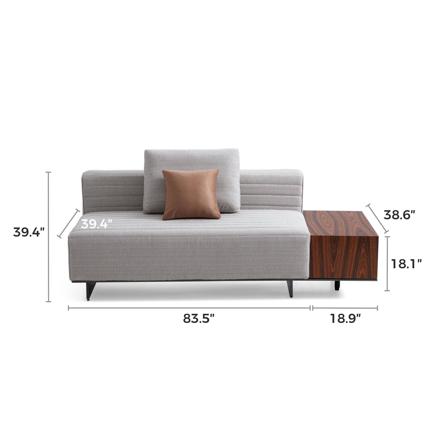 Brandy Middle Seat-Gray