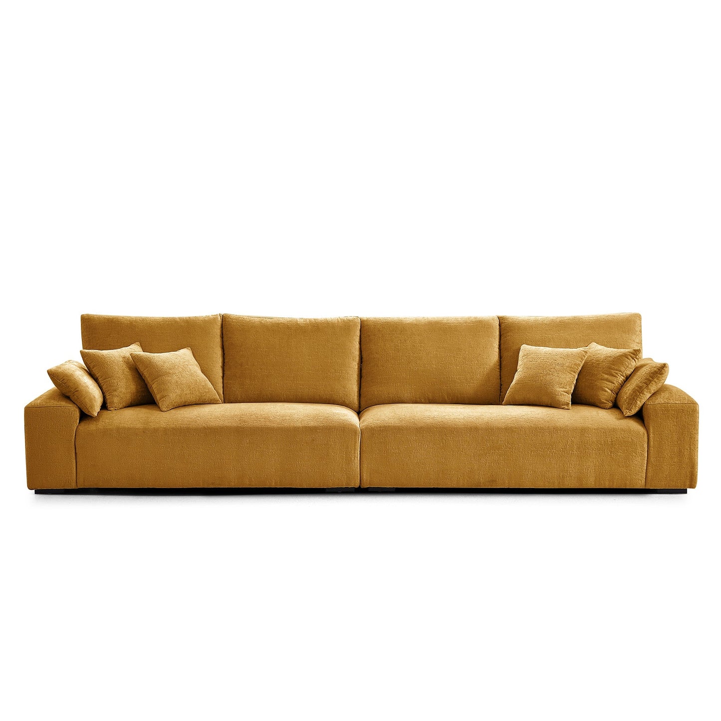 The Empress Beige Sofa-Yellow-140.1"