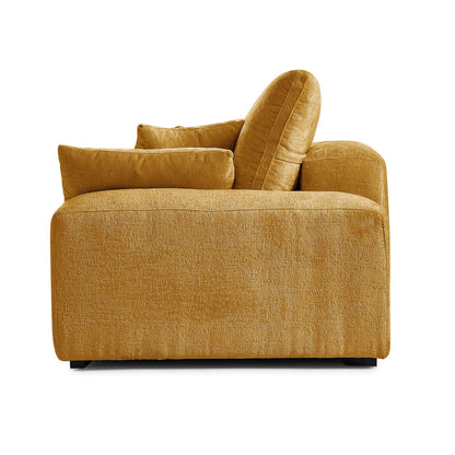 The Empress Gray Sofa-Yellow