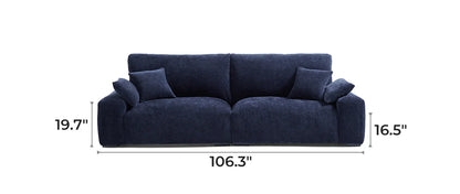 The Empress Navy Blue Sofa Set