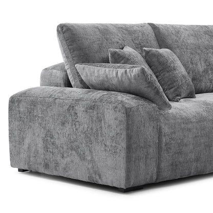 The Empress Gray Sofa-Gray