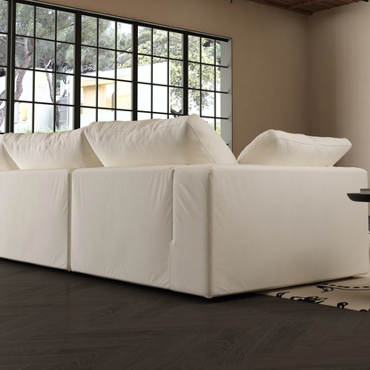 Lunna Modular Sofa and Ottomanwhite / 80 inch sofa & ottoman