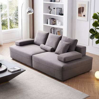 Composition Wabi Sabi Gray Sofa-Gray