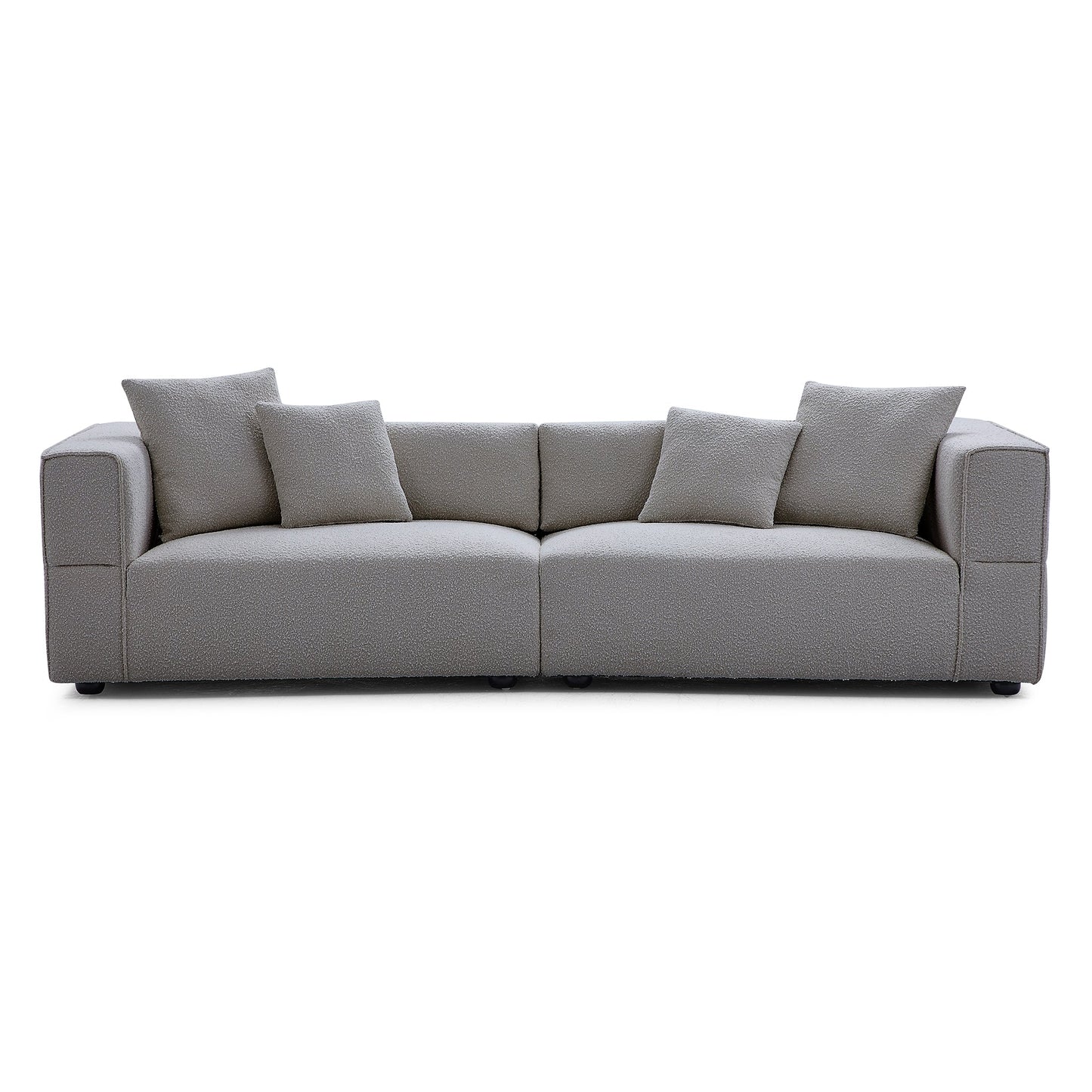 Nordic Modern Gray Sofa-Gray-4 Seater 103.1"