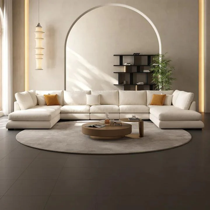 Feathers U-Sectional / Beige