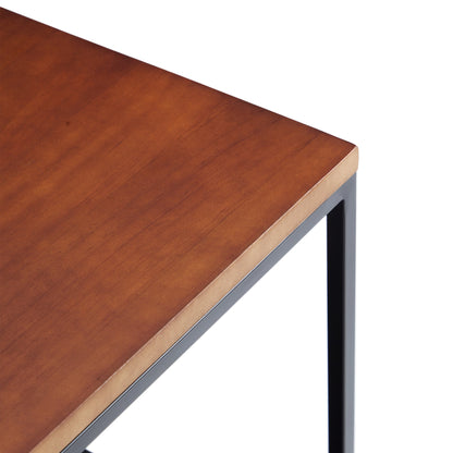Blacksteel Walnut Storage Side Table