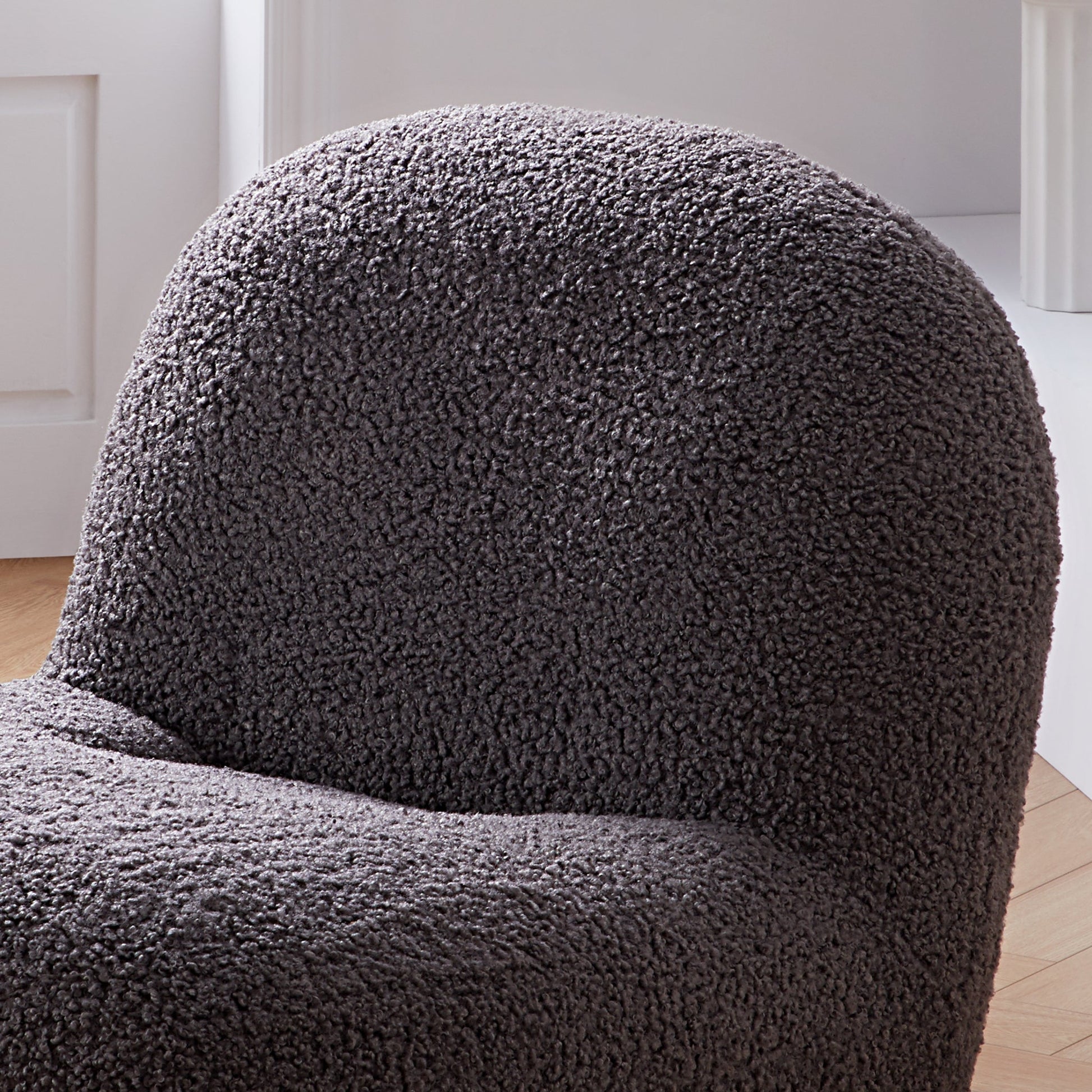 Puff Gray Accent Chair-Gray