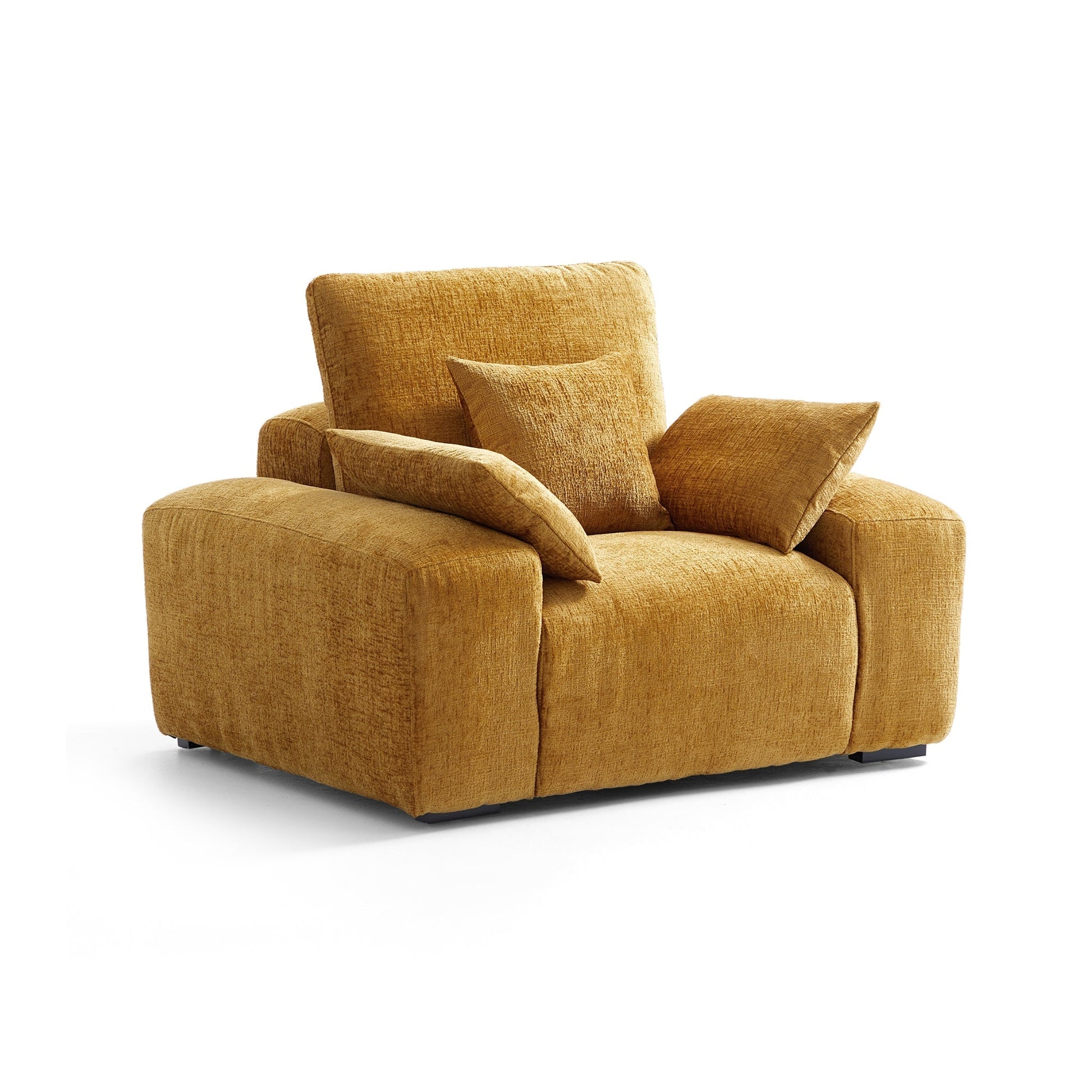 The Empress Yellow Sofa Set-Yellow