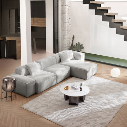 Freedom Modular Khaki Sectional Sofa-Gray