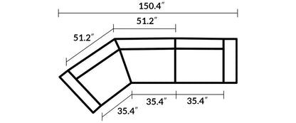 Domus Curved Sofa