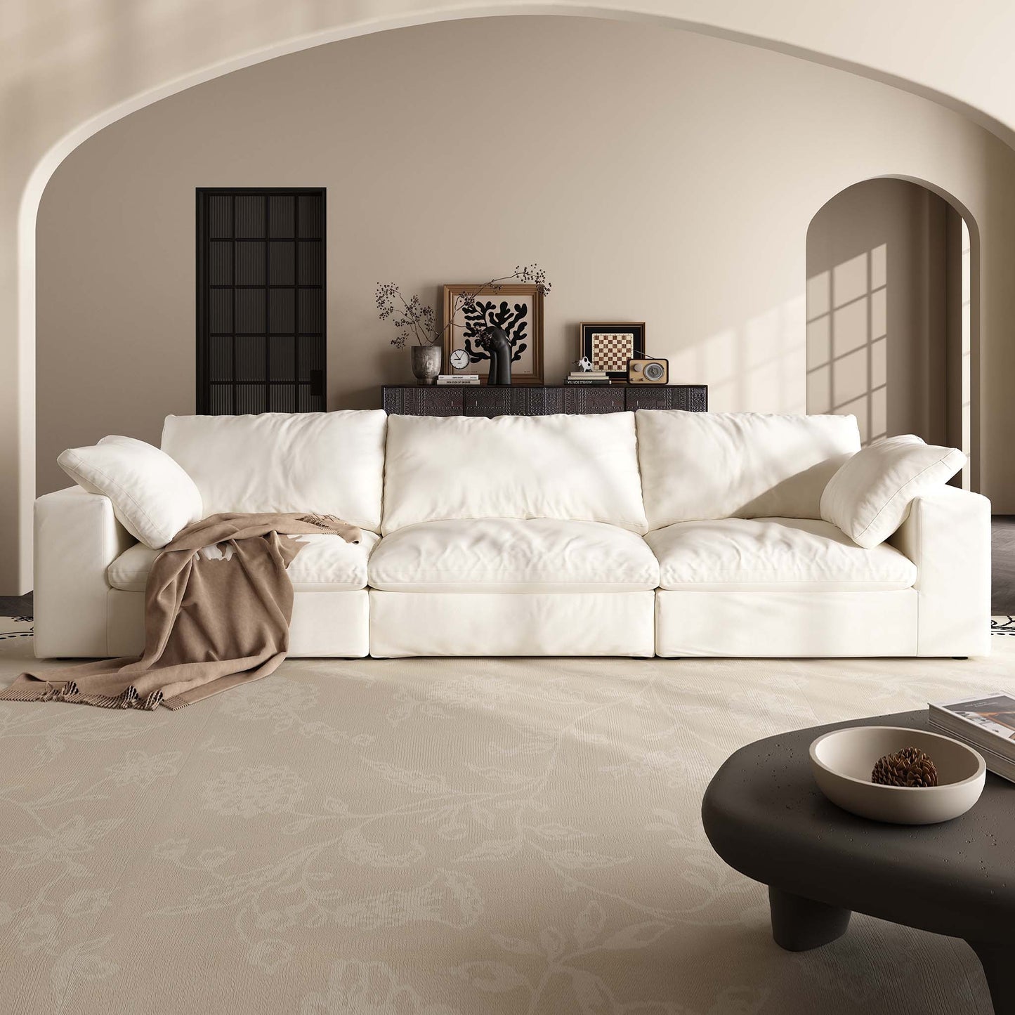 Lunna Modular Sofawhite / 120 inch