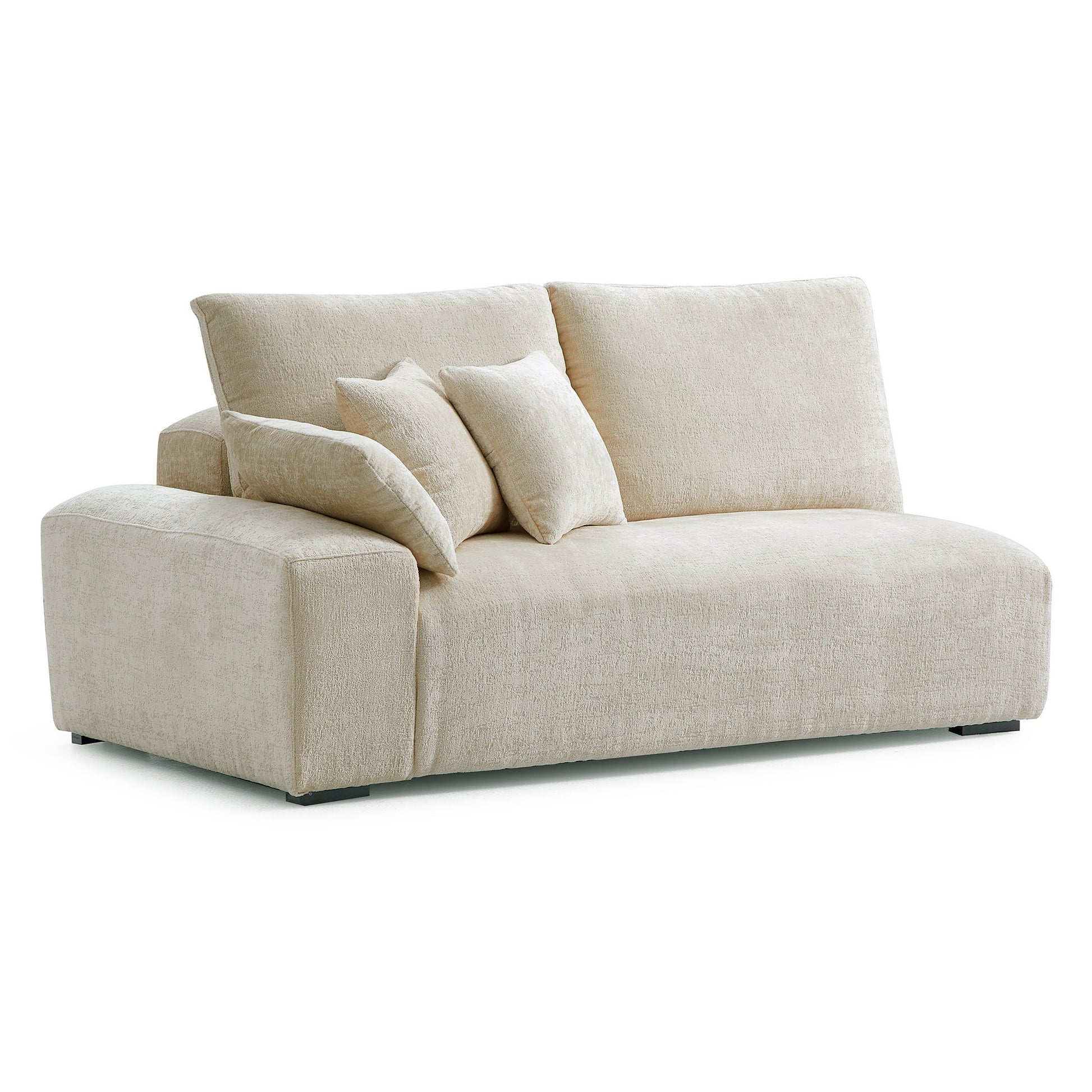 The Empress Camel Corner Sectional Sofa-Beige