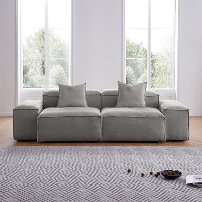 Freedom Modular White Sofa-Gray