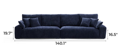 The Empress Navy Blue Sofa Set
