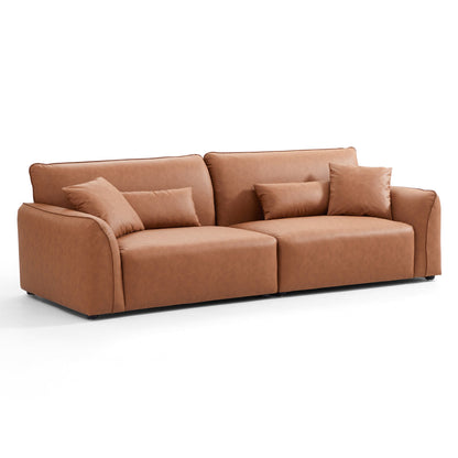 Milano Moda Minimalist Brown Sofa