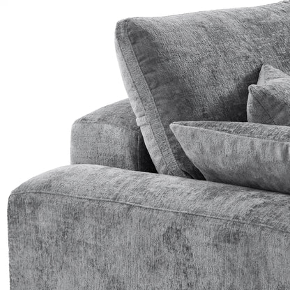 The Empress Gray Sofa-Gray