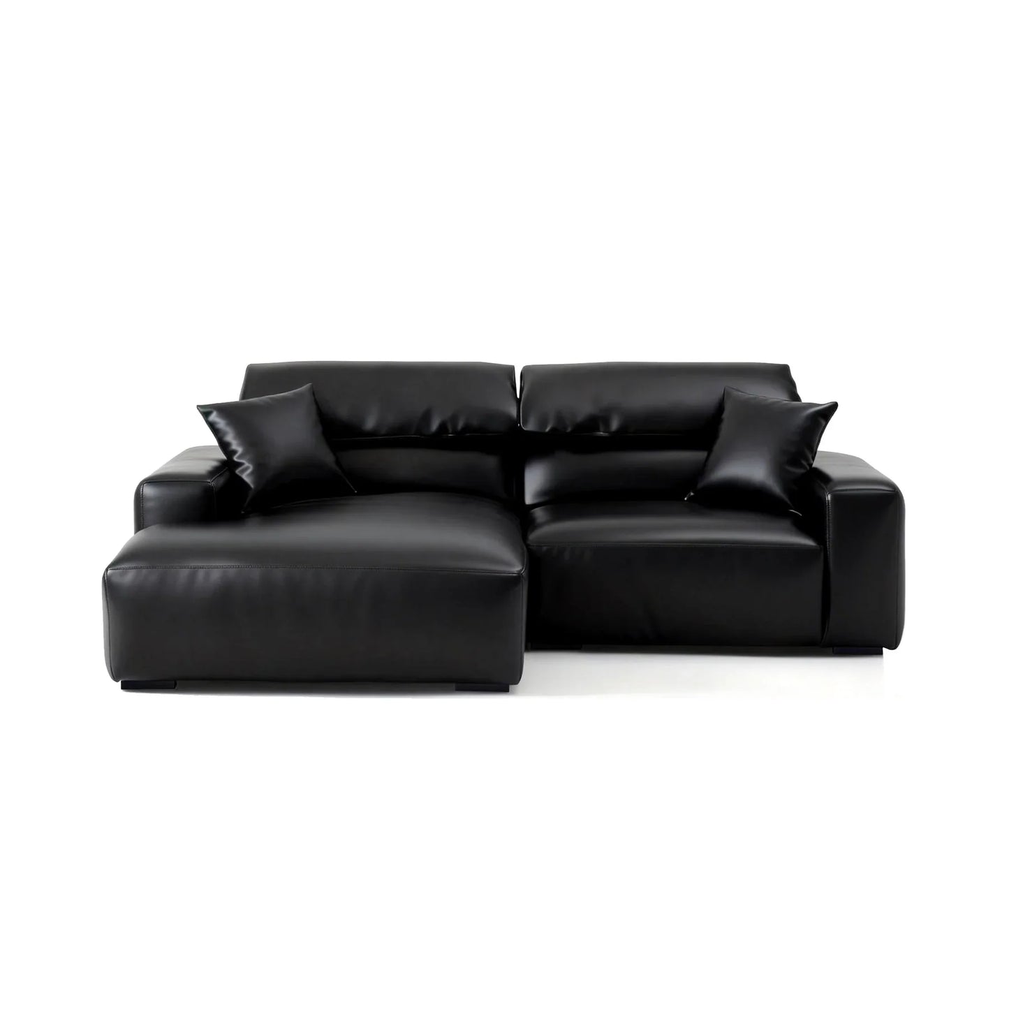 Chestnut Brown Leather Sectional