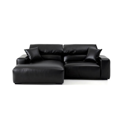 Chestnut Brown Leather Sectional