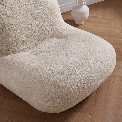 Puff Gray Accent Chair-Beige