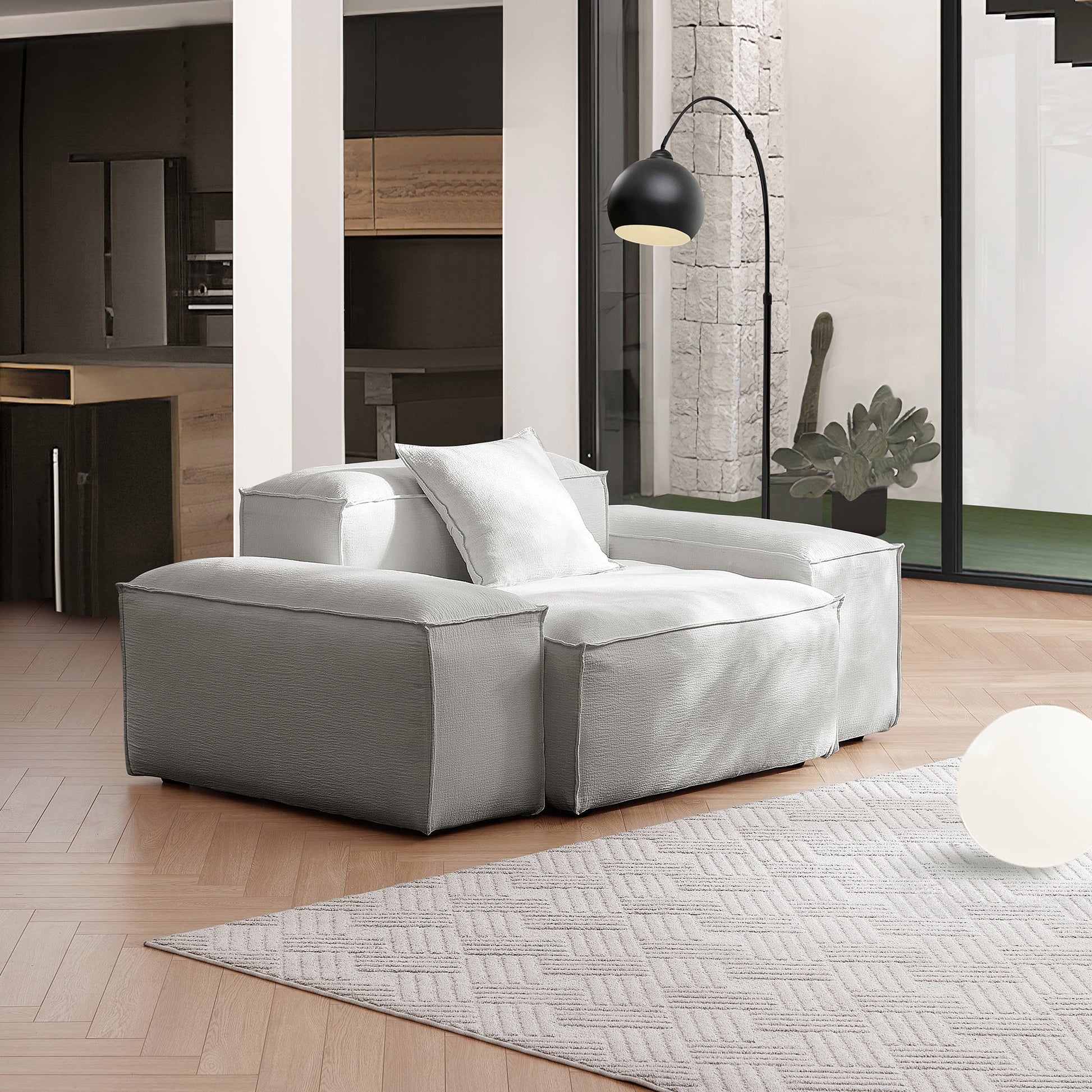 Freedom Modular Khaki Accent Armchair-Gray