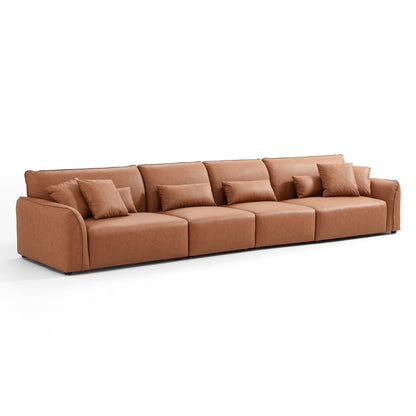 Milano Moda Minimalist Brown Sofa