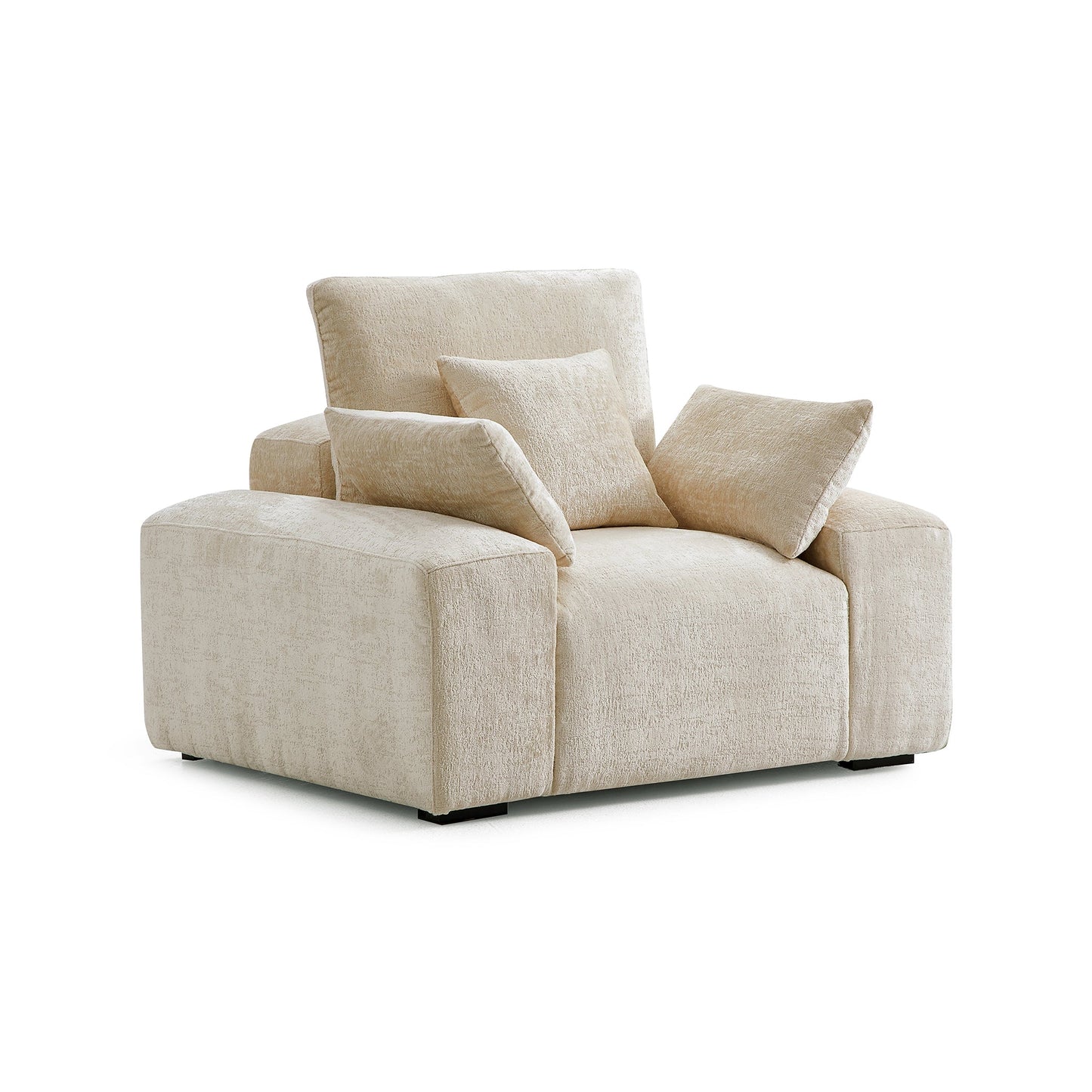 The Empress Gray Armchair-Beige