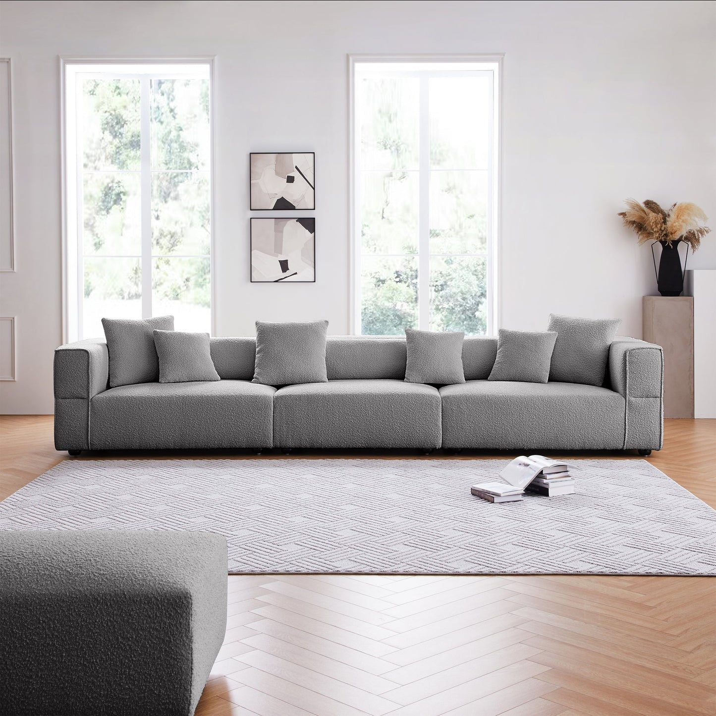 Nordic Modern Gray Sofa-Gray