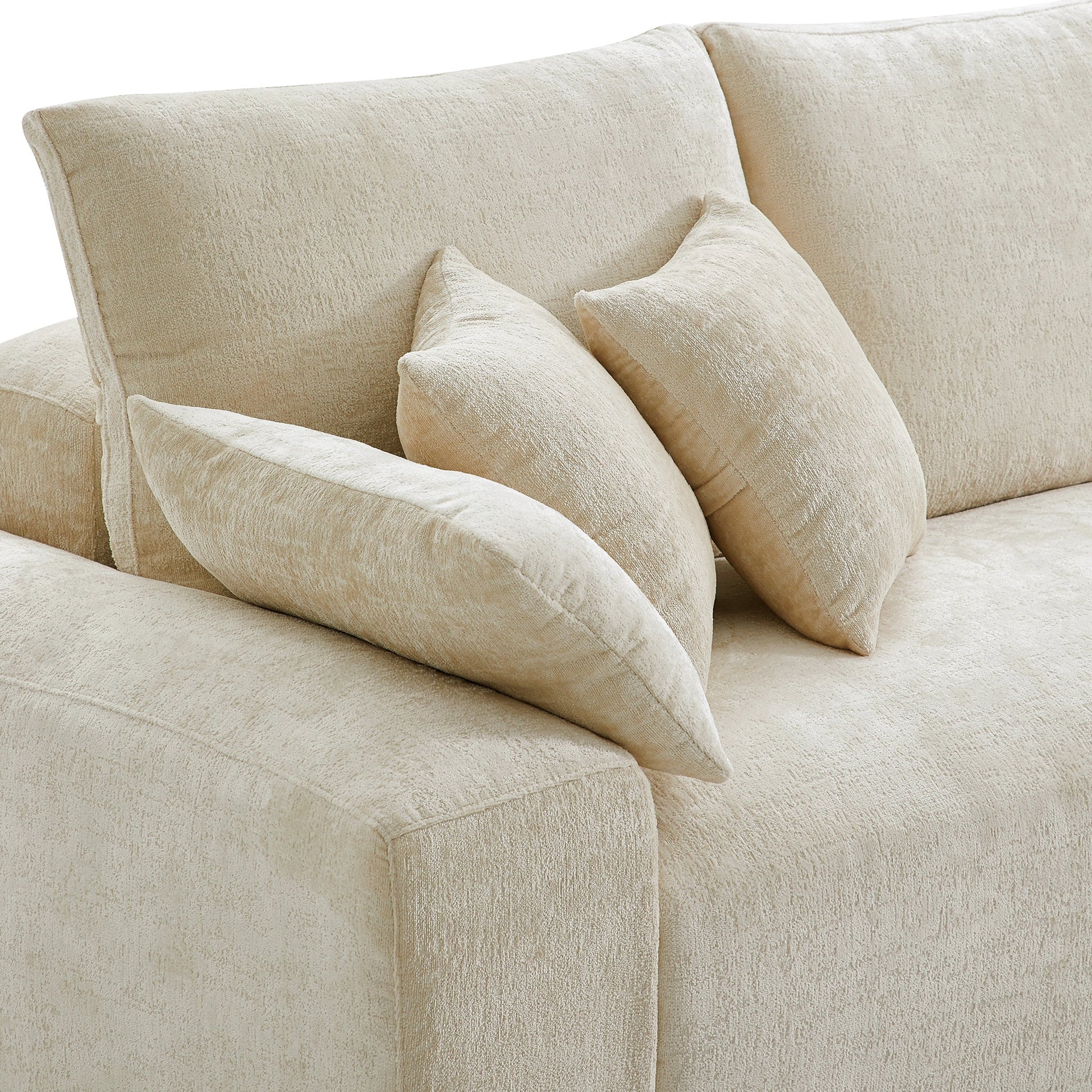 The Empress Gray Sofa Set-Beige