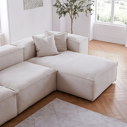 Freedom Modular Gray Sectional Sofa-Khaki