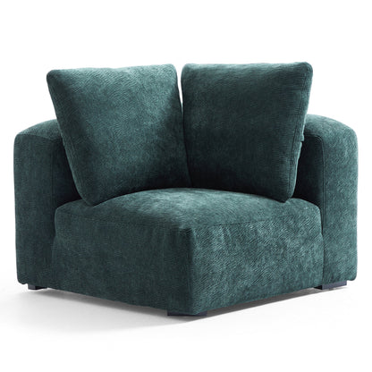 The Empress Green Corner Sectional-Green