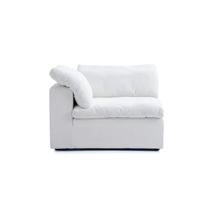 Tender Wabi Sabi L Shaped Sectional-White