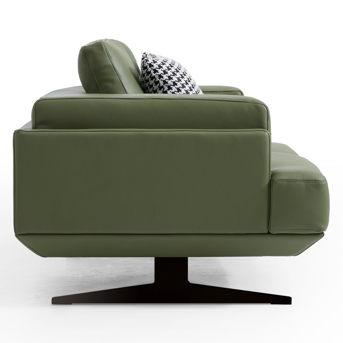 Olivia Green Top Grain Genuine Leather Sofa Set-Green