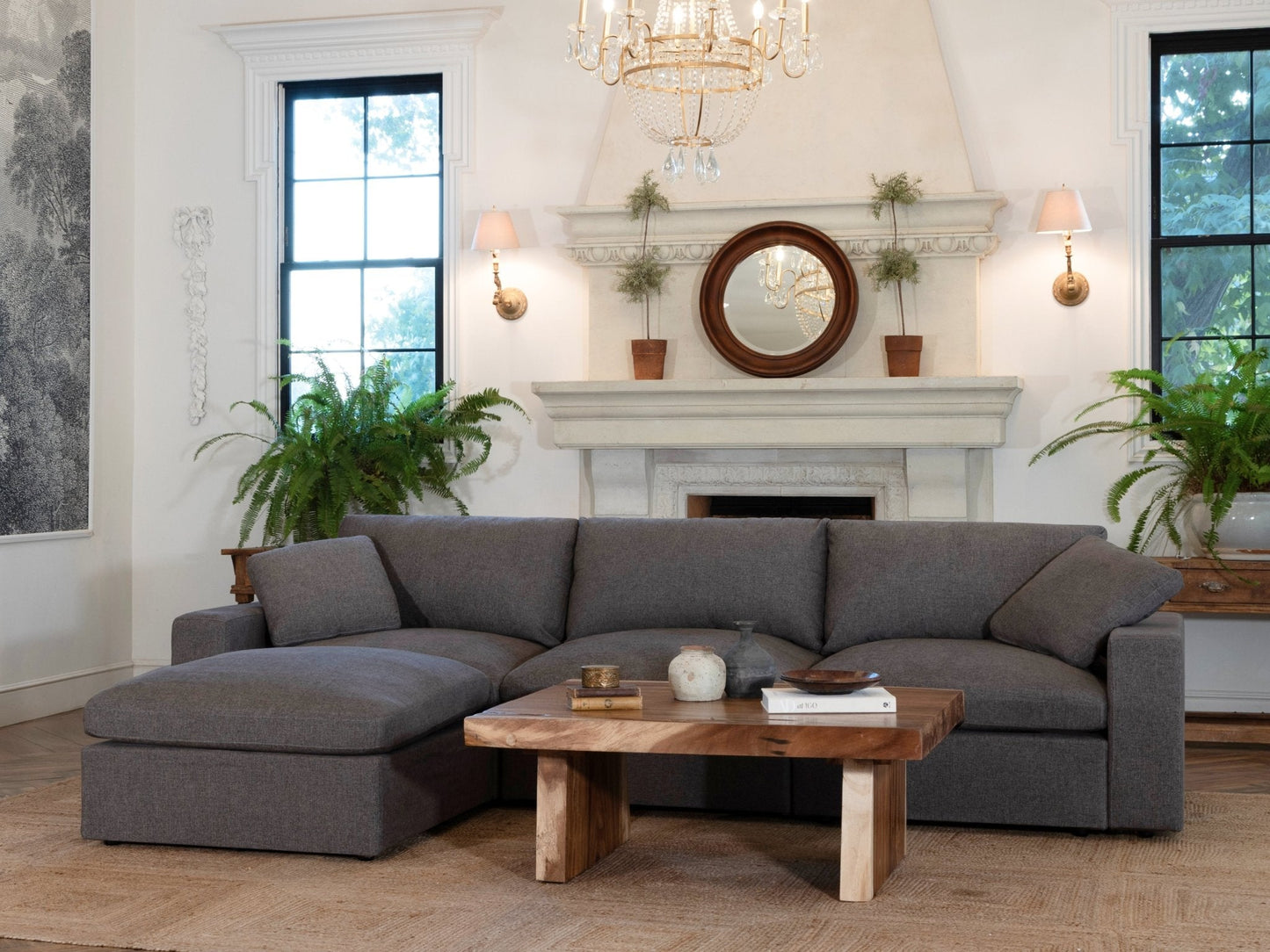 4-Seat Modular Chaise Sectional