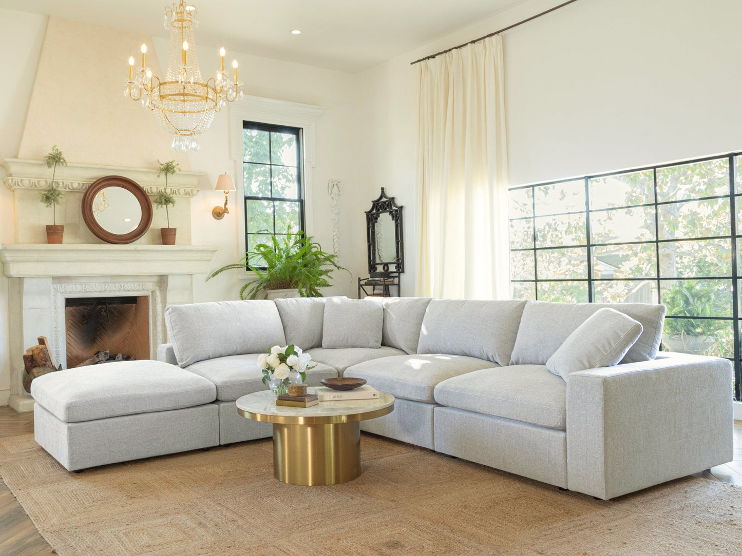 4-Seat Modular Chaise Sectional