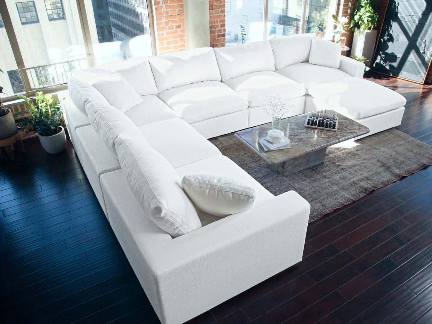 4-Seat Modular Chaise Sectional