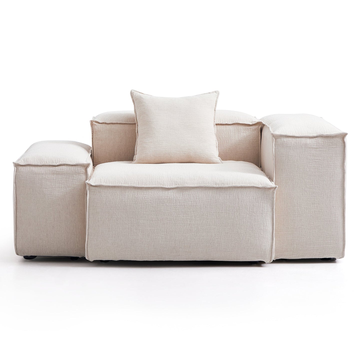 Freedom Modular Khaki Accent Armchair-Khaki-Low & High