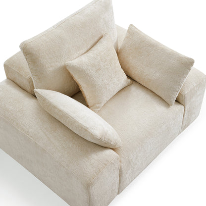 The Empress Camel Armchair-Beige