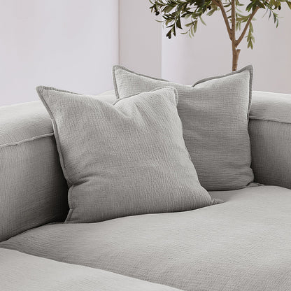 Freedom Modular Khaki Sectional Sofa-Gray