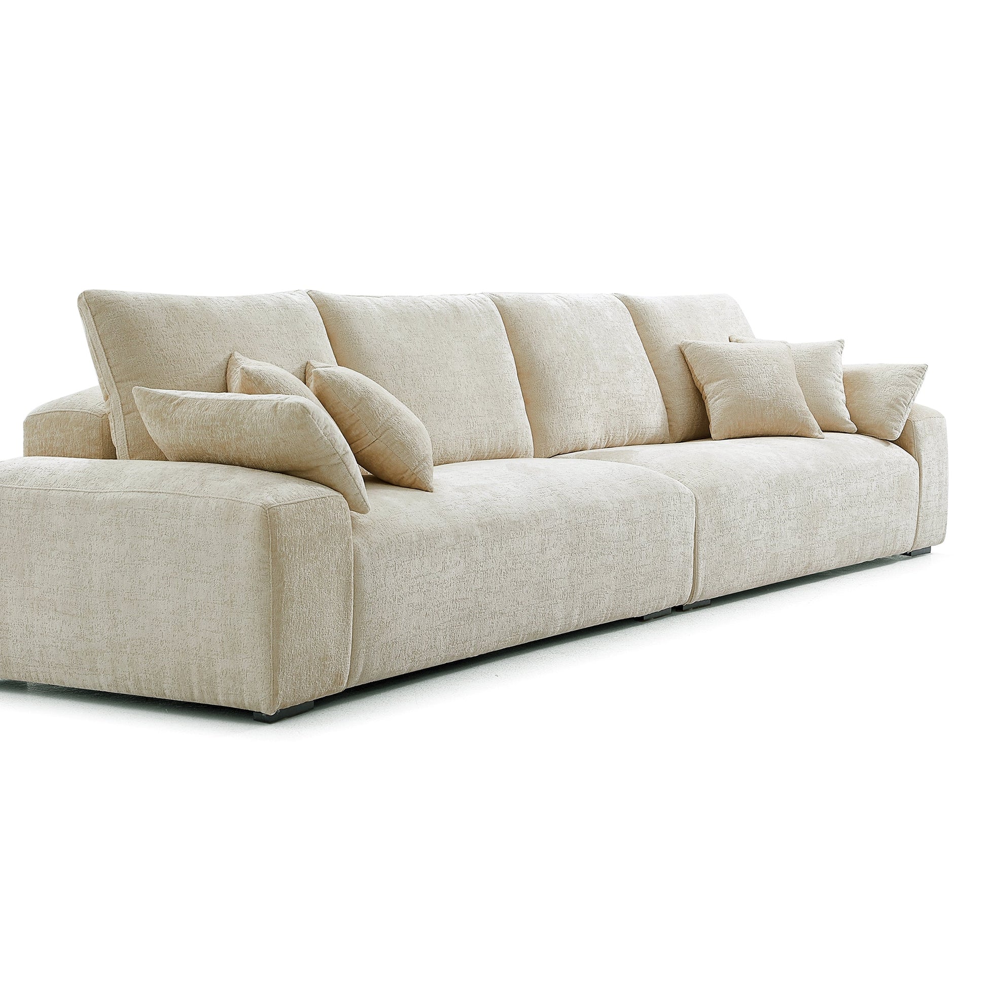 The Empress Yellow Sofa-Beige-140.1″