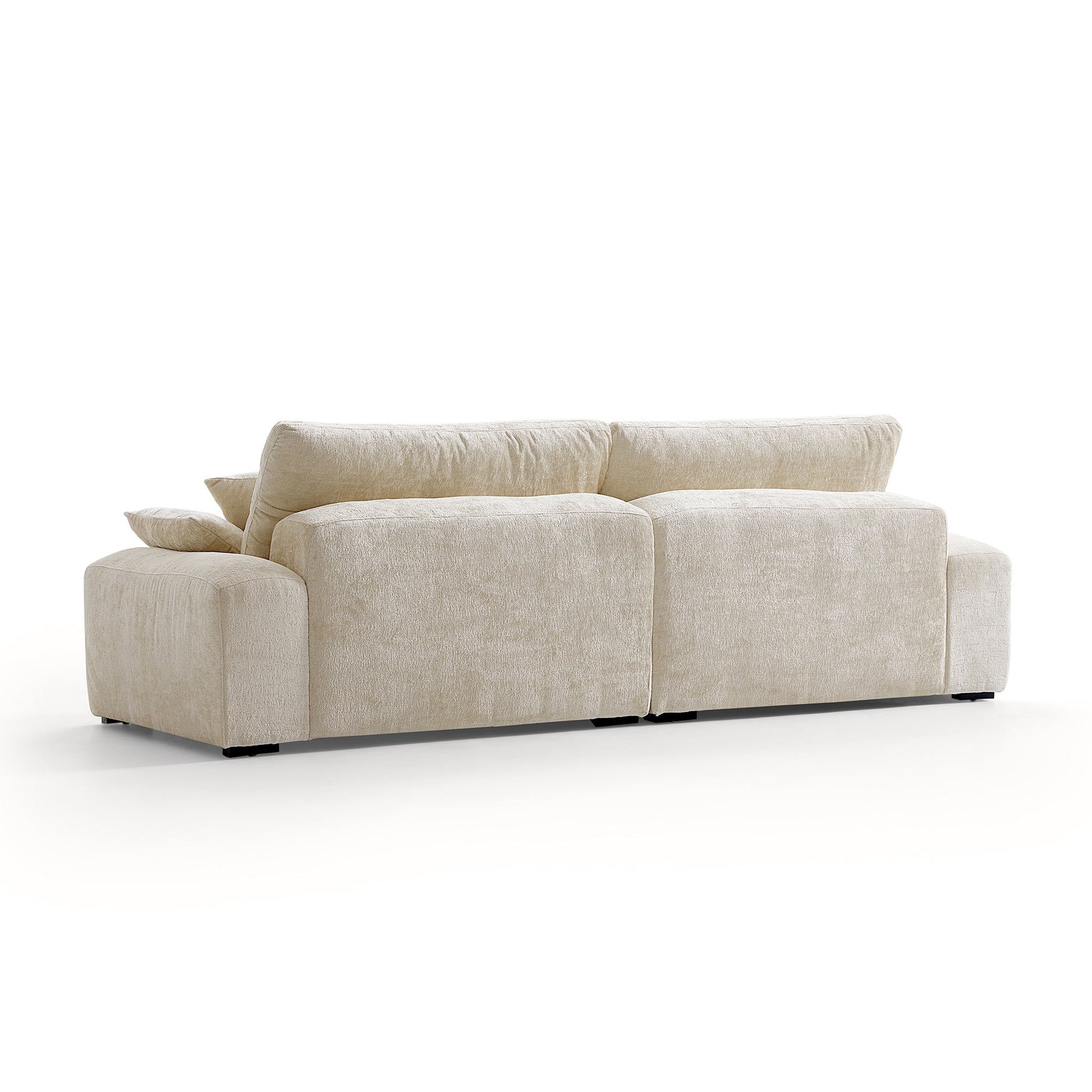 The Empress Gray Sofa-Beige-106.3″