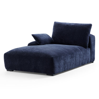 The Empress Navy Blue U Shaped Sectional-Navy Blue